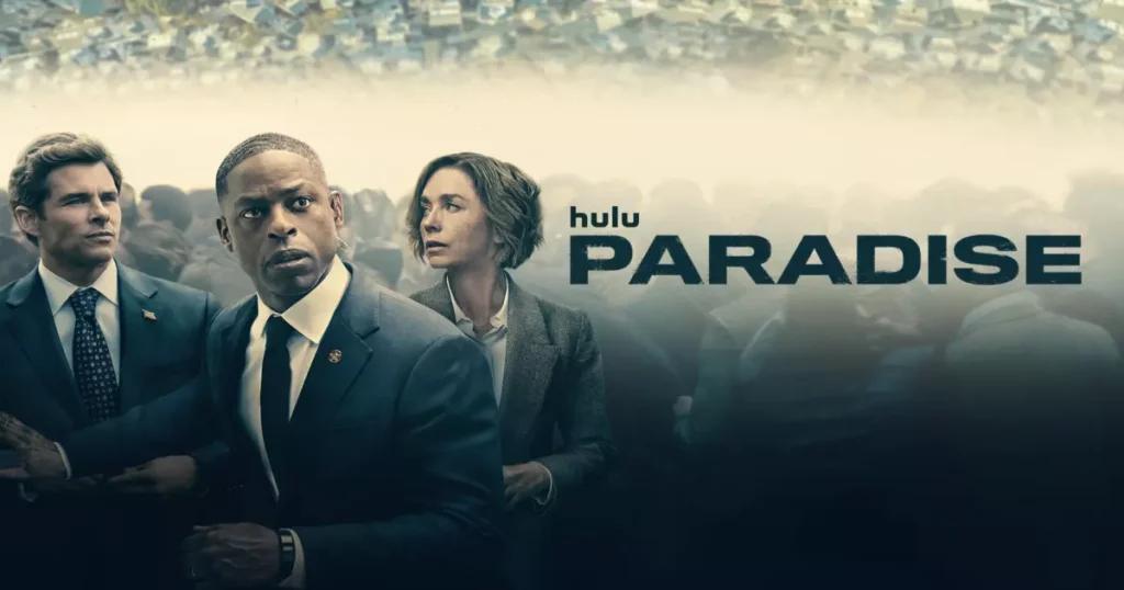 Poster of Hulu's original series Paradise stars Sterling K. Brown in the lead