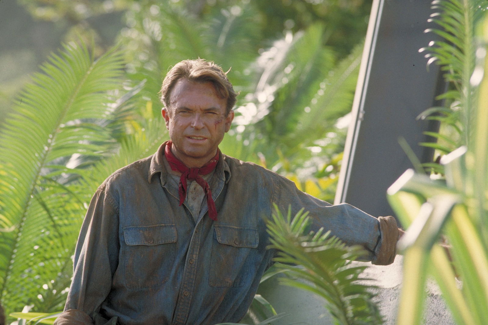 Sam Neill in a still from Jurassic Park
