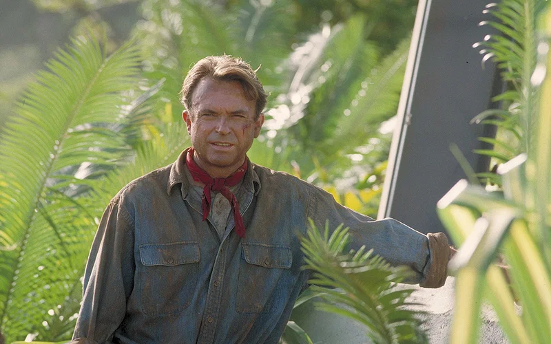 Sam Neill in a still from Jurassic Park