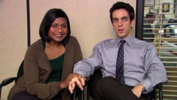 Mindy Kaling and B.J. Novak in The Office 