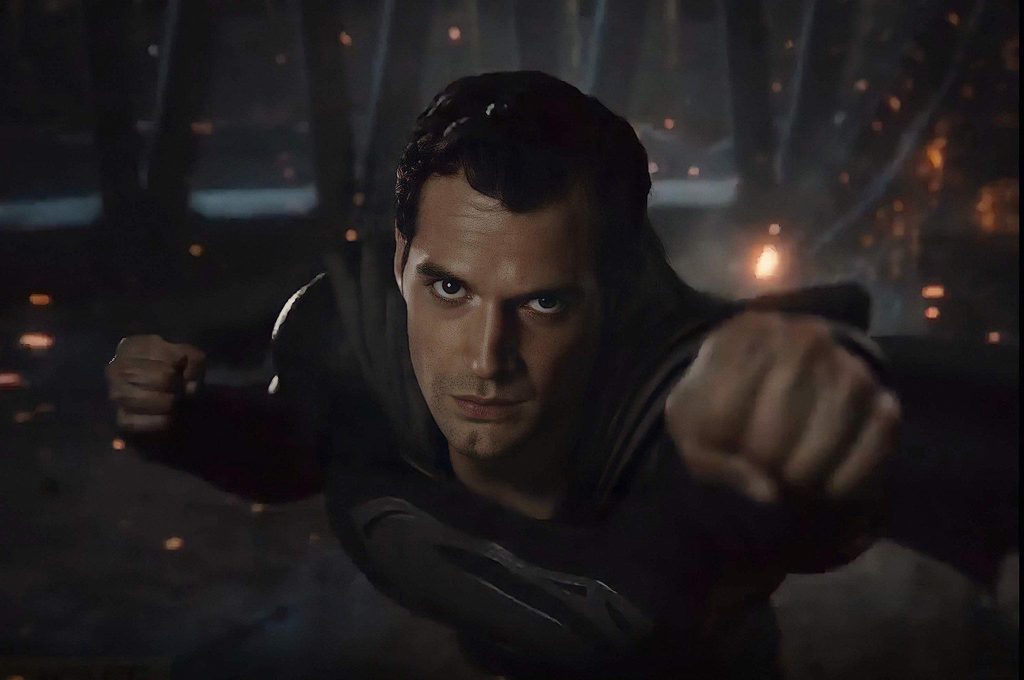 Henry Cavill as Superman in his black suit