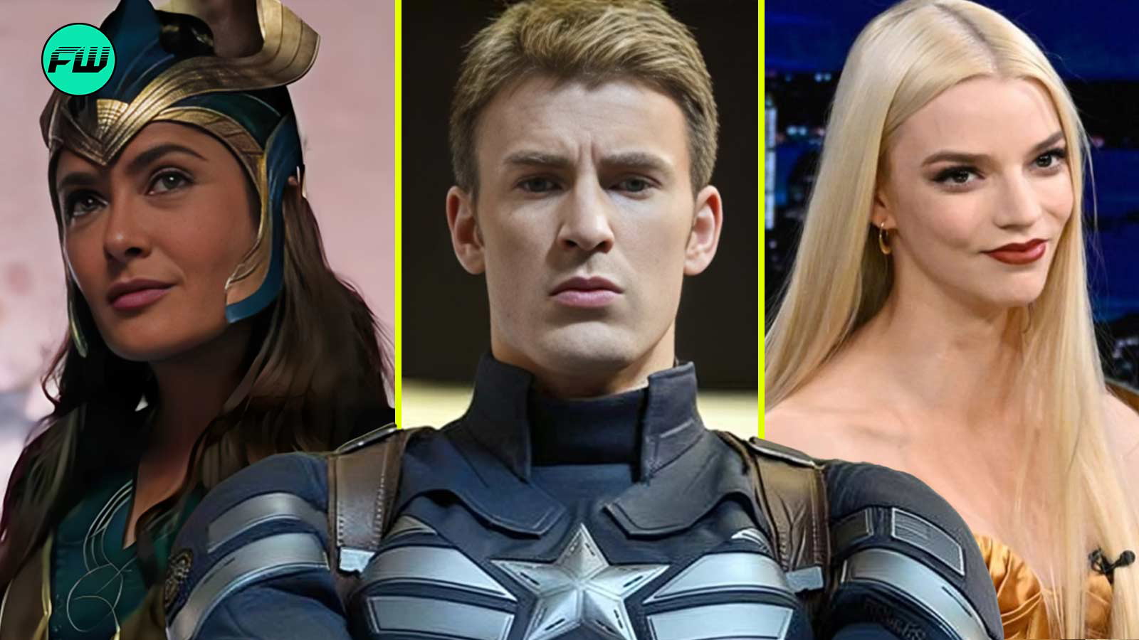 chris evans-salma hayek-anya taylor-joy