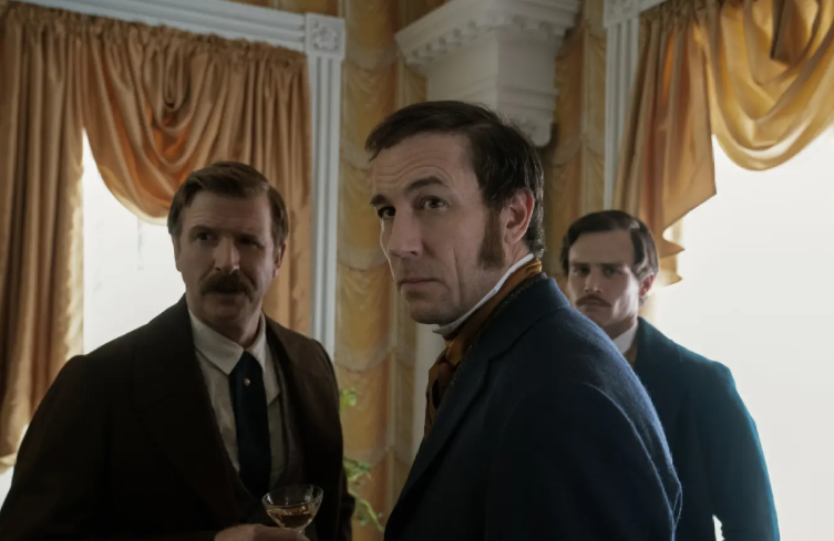 Tobias Menzies as Edwin Stanton in Manhunt.