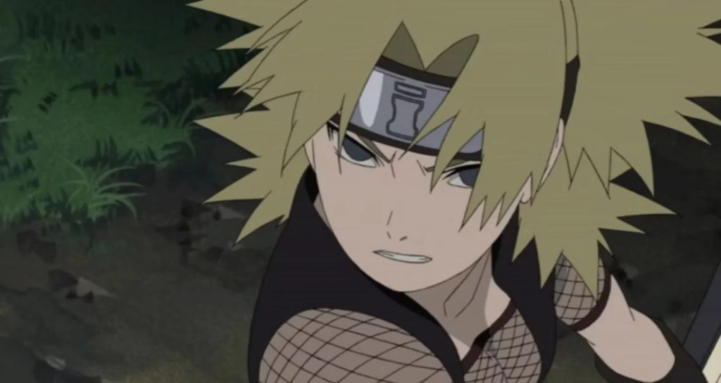 Temari in a still from Masashi Kishimoto's series. 