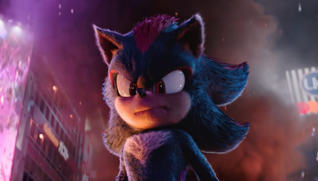 Keanu Reeves as Shadow in the movie Sonic The Hedgehog 3.