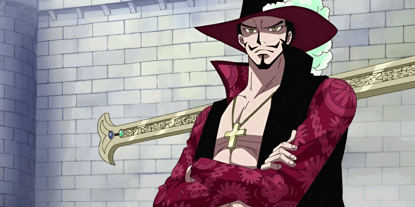 Dracule Mihawk from One Piece. 