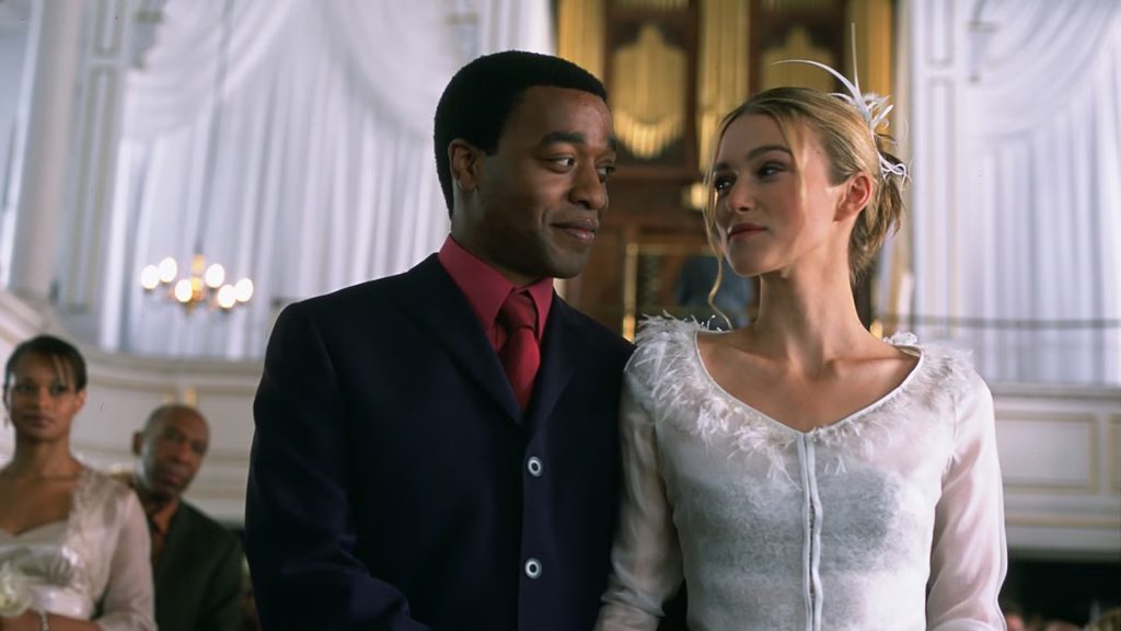 Chiwetel Ejiofor and Keira Knightley in Love Actually (2003)