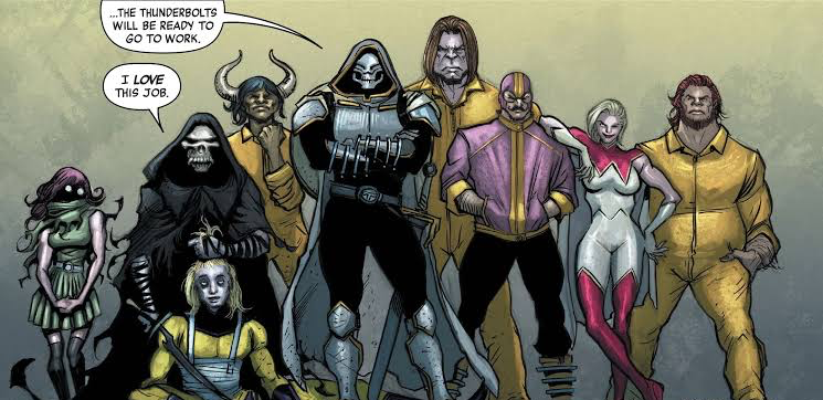 The Thunderbolts characters as depicted in Marvel Comics 