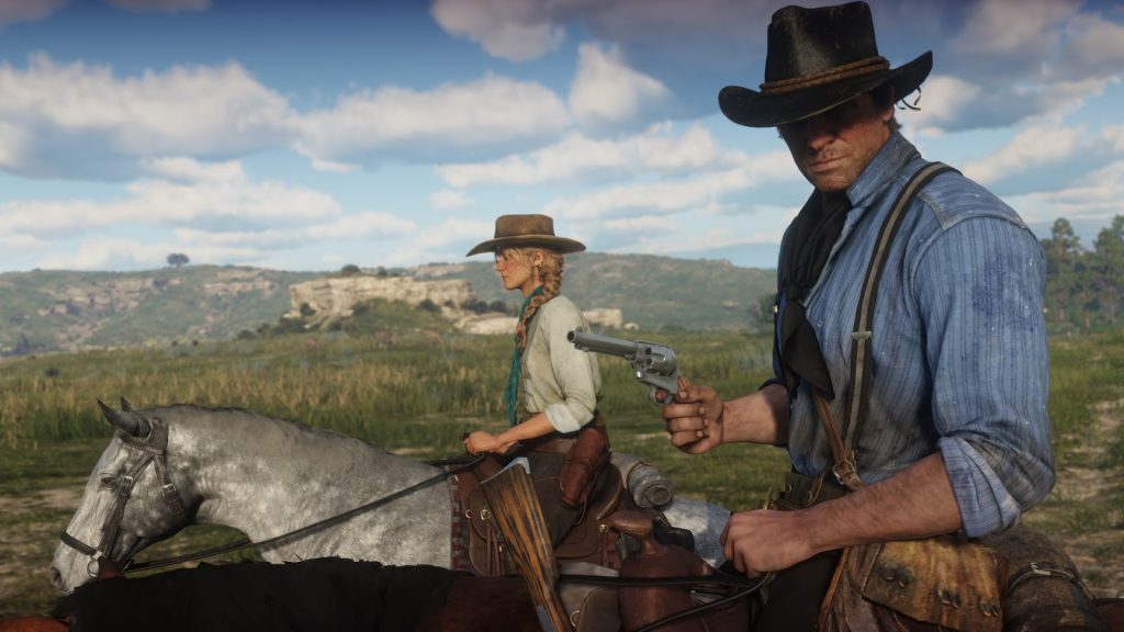 Arthur Morgan and Sadie Adler from Red Dead Redemption 2