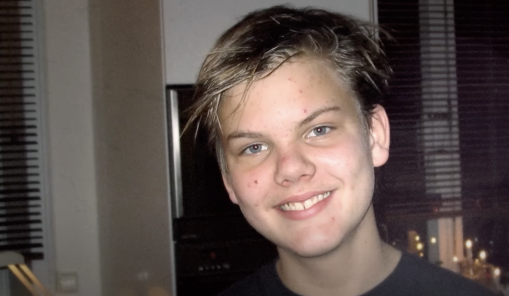 A picture of young Avicii from the documentary. 