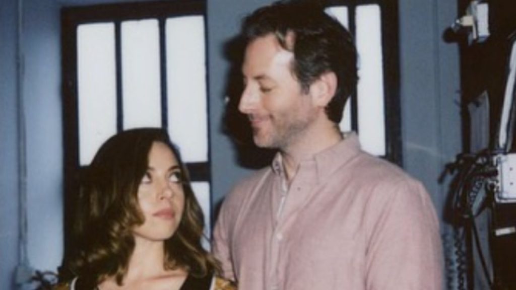 Aubrey Plaza and Jeff Baena in a frame