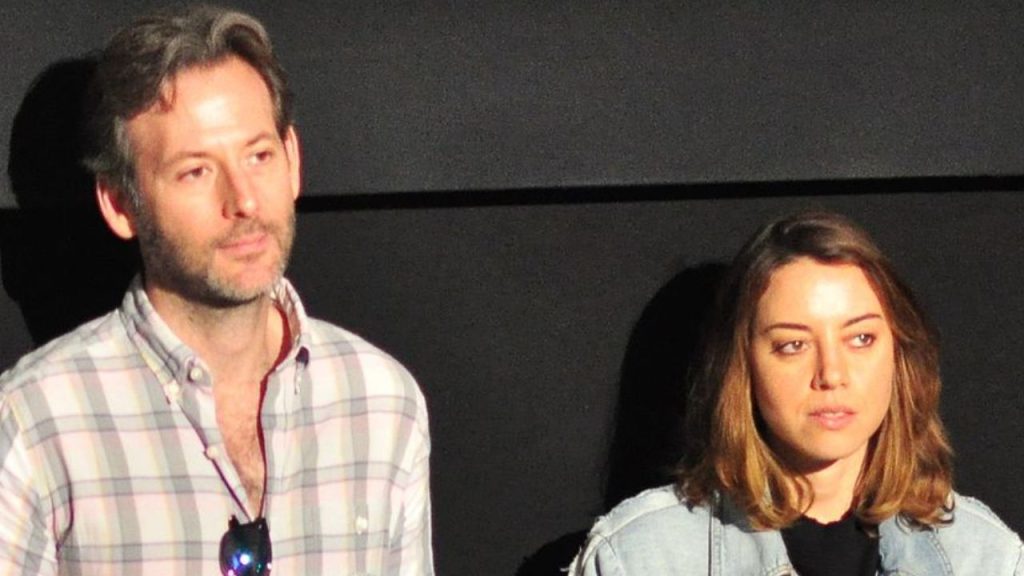 Aubrey Plaza and Jeff Baena at a Film Festival