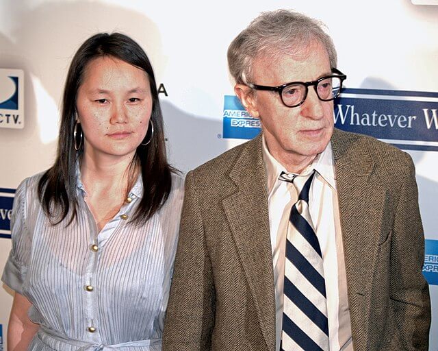 Filmmaker Woody Allen with his wife Soon-Yi Previn.