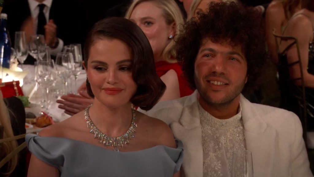 Selena Gomez and Benny Blanco at Golden Globes 2025