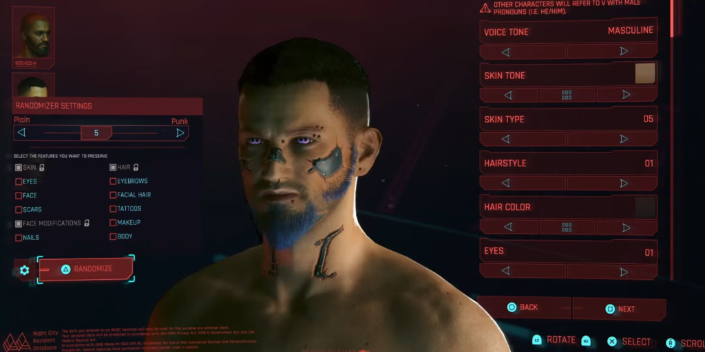 An in-game screenshot from Cyberpunk 2077.