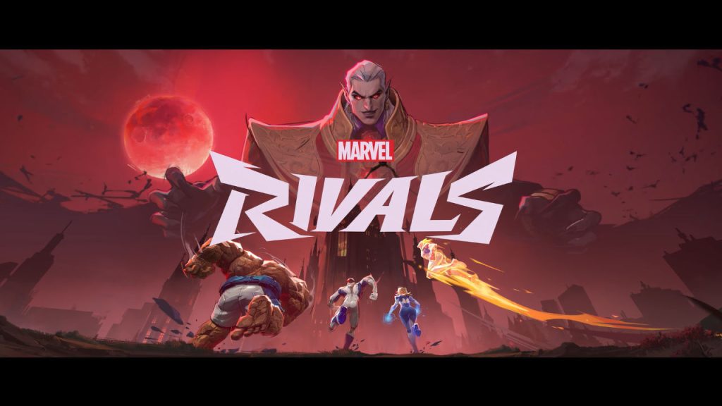 the image shows Season 1 of Marvel Rivals with Fantastic Four and Dracula 