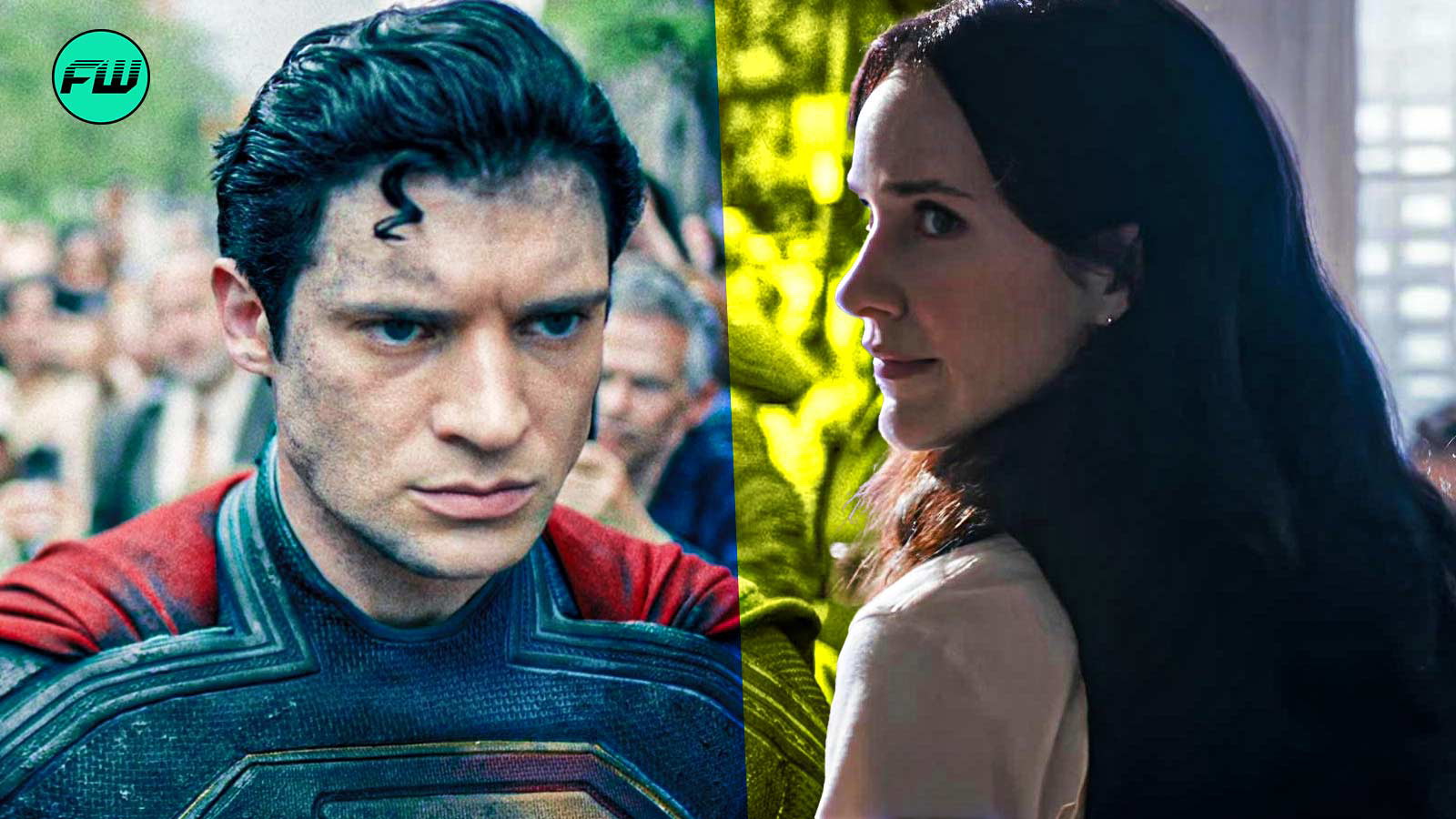 Rachel Brosnahan and Superman