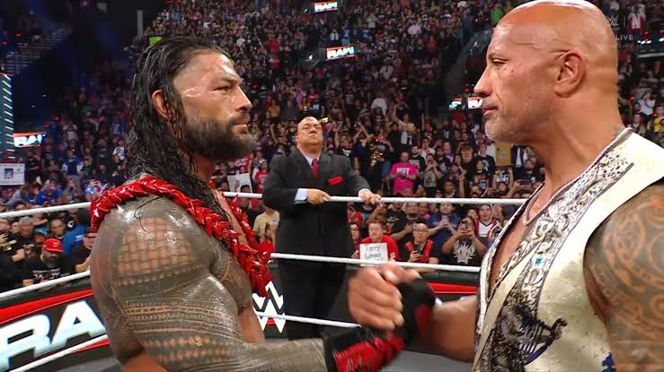 Dwayne Johnson acknowledged Roman Reigns as The Original Tribal Chief during the WWE RAW premiere on Netflix