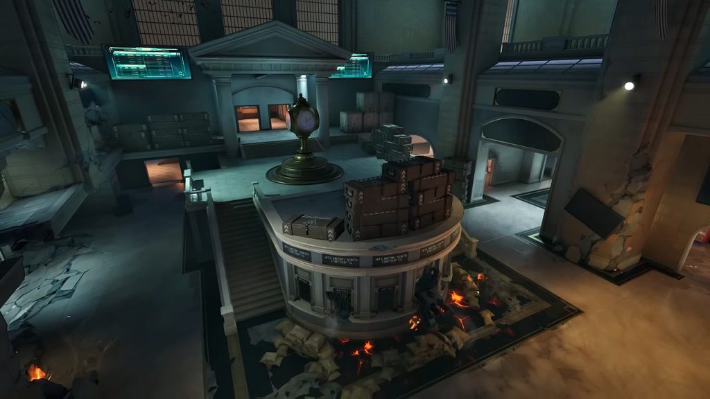 Marvel Rivals screenshot showcasing the new "Recursive Destruction" map mechanic.