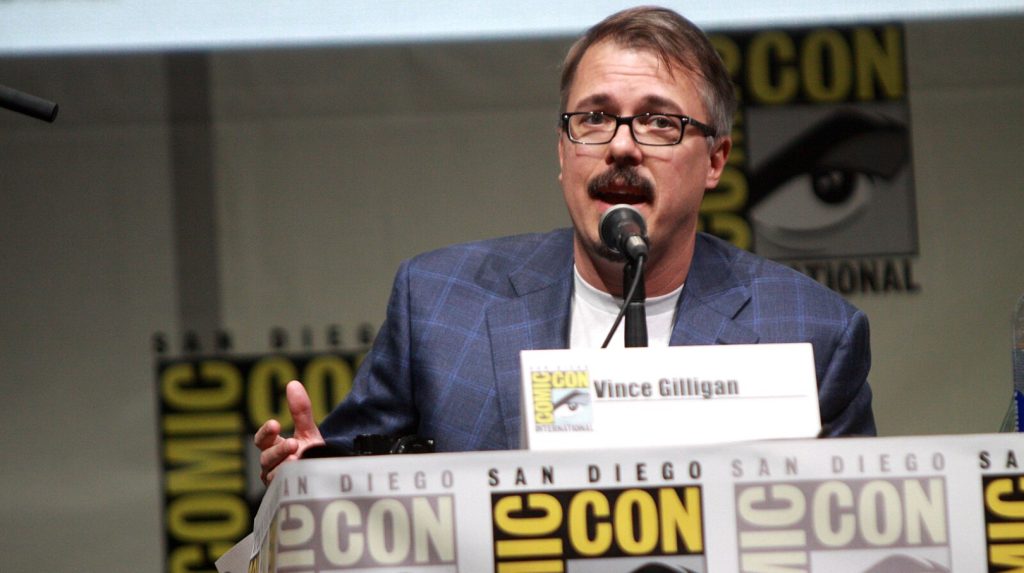 Vince Gilligan speaking at the 2013 San Diego Comic Con International for Breaking Bad. 