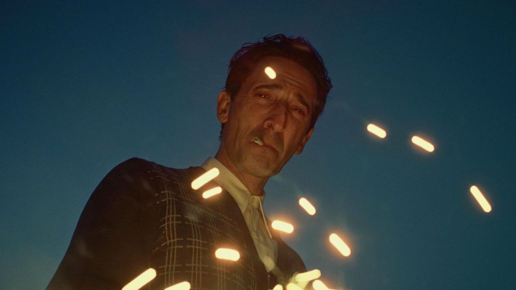 Adrien Brody as László Toth in The Brutalist