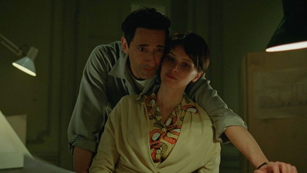 Adrien Brody and Felicity Jones played the role of an emigrant couple in The Brutalist