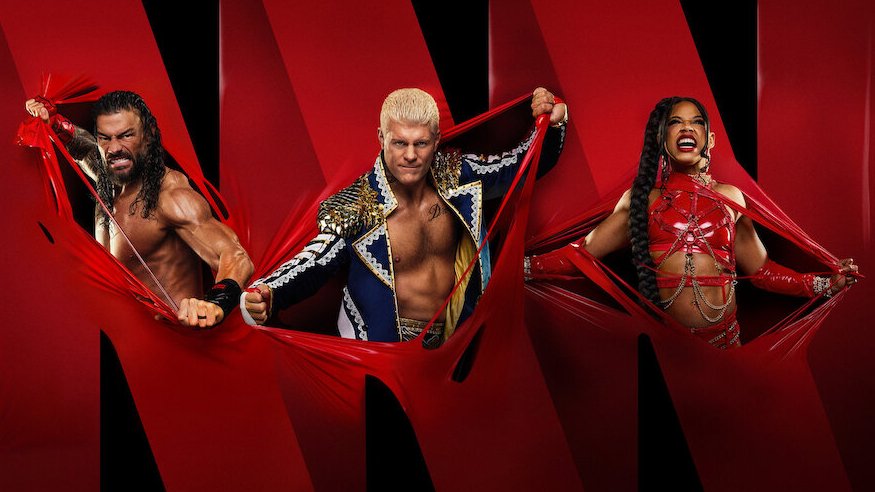 Roman Reigns, Cody Rhodes, and Bianca Belair in Netflix's WWE Raw teaser 