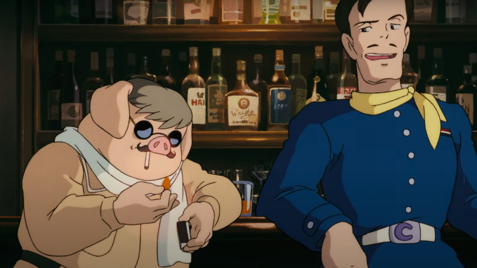 A still from Studio Ghibli film Porco Rosso 