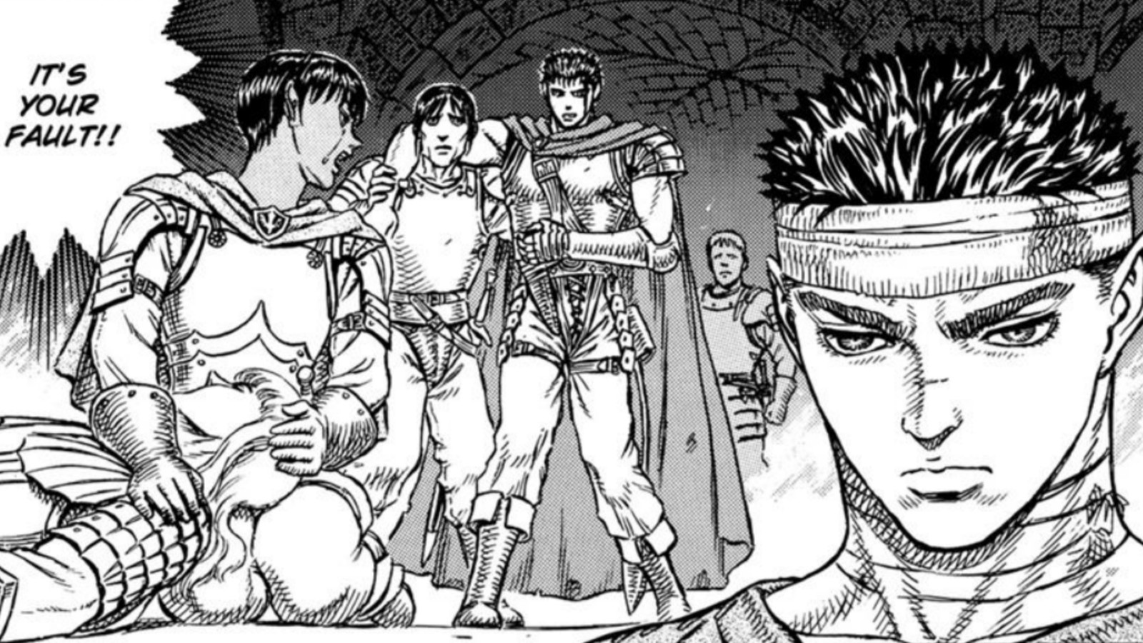 Guts and Casca in Berserk manga