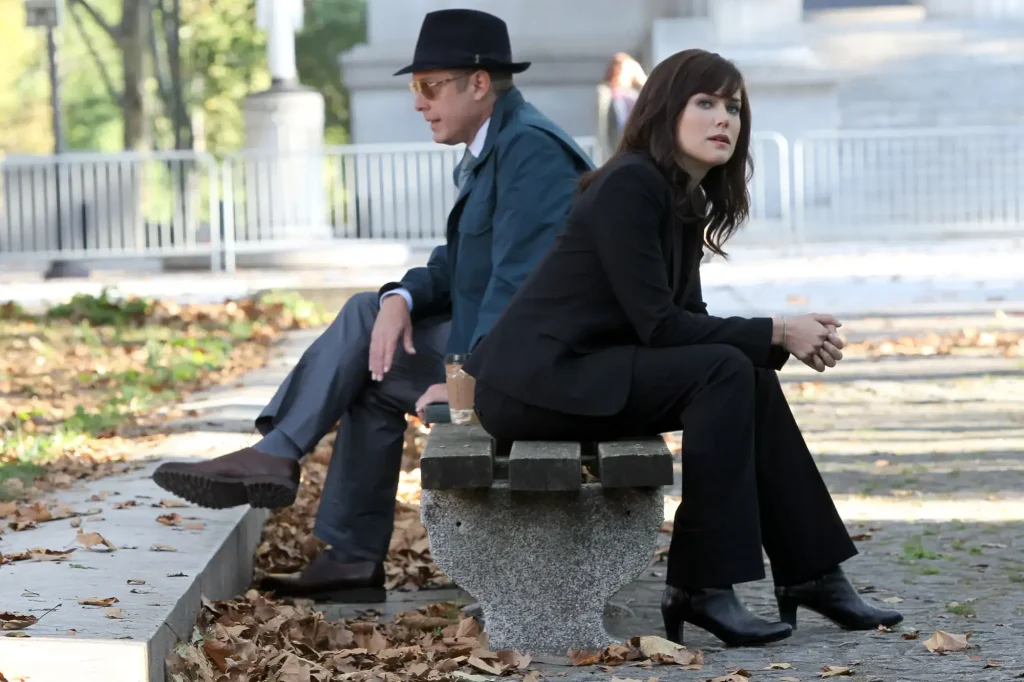 James Spader and Megan Boone in  a still from The Blacklist