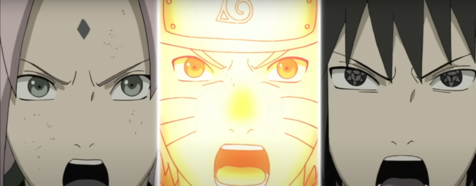 Sakura, Naruto and Sasuke in Naruto Shippuden