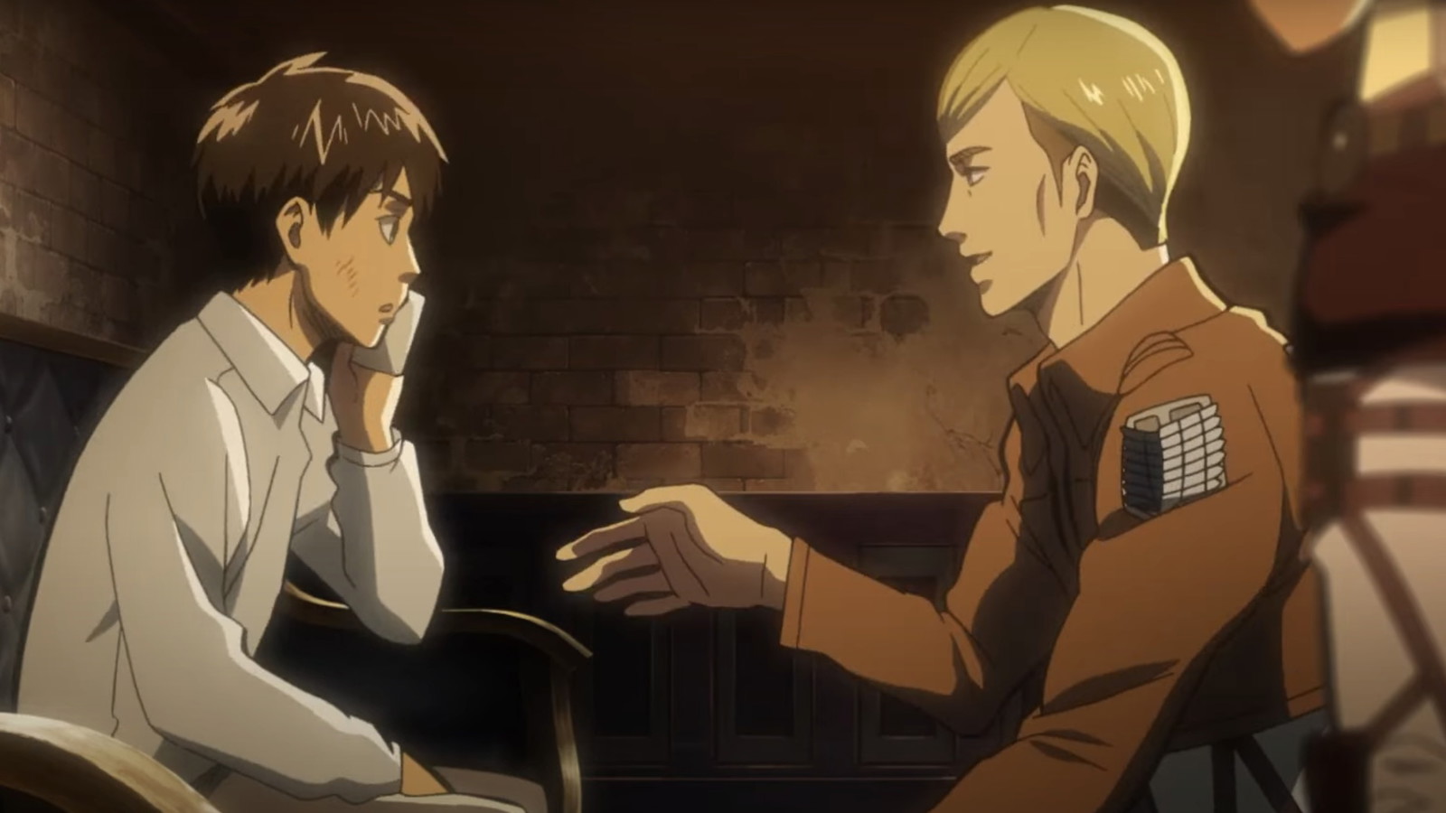 Eren and Erwin in Attack on Titan