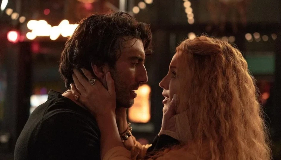 Justin Baldoni and Blake Lively in a still from It Ends With Us