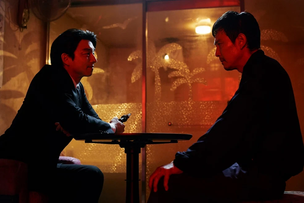 Gong Yoo and Lee Jung-jae in a still from Squid Game season 2 episode 1