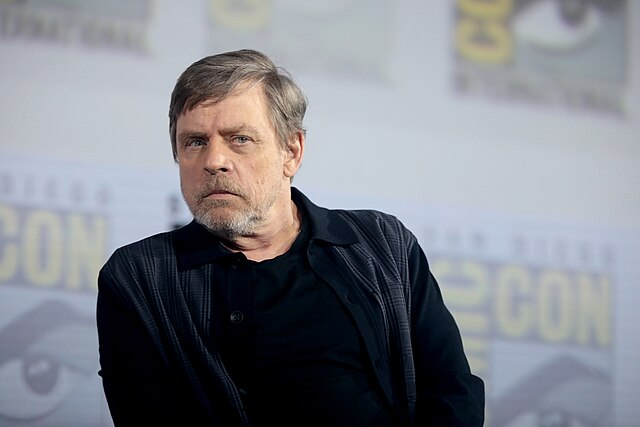 Mark Hamill speaking at the 2019 San Diego Comic Con International