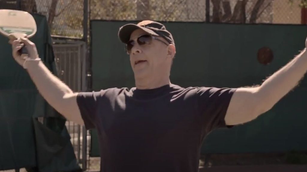 J.K. Simmons spreading arms in disappointment in 3 Geezers! 