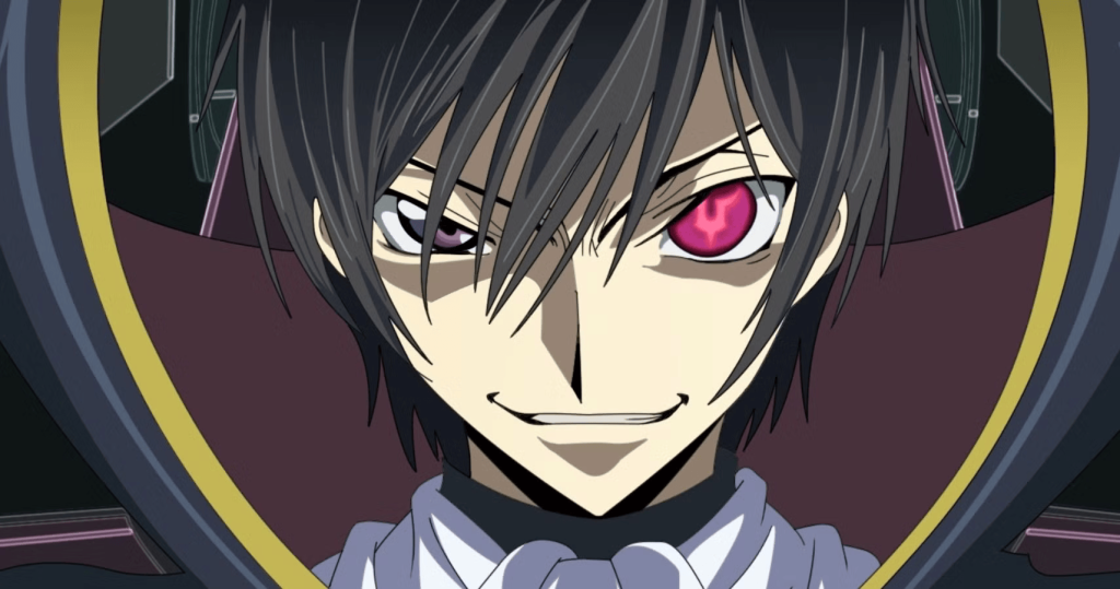 Lelouch from Code Geass.