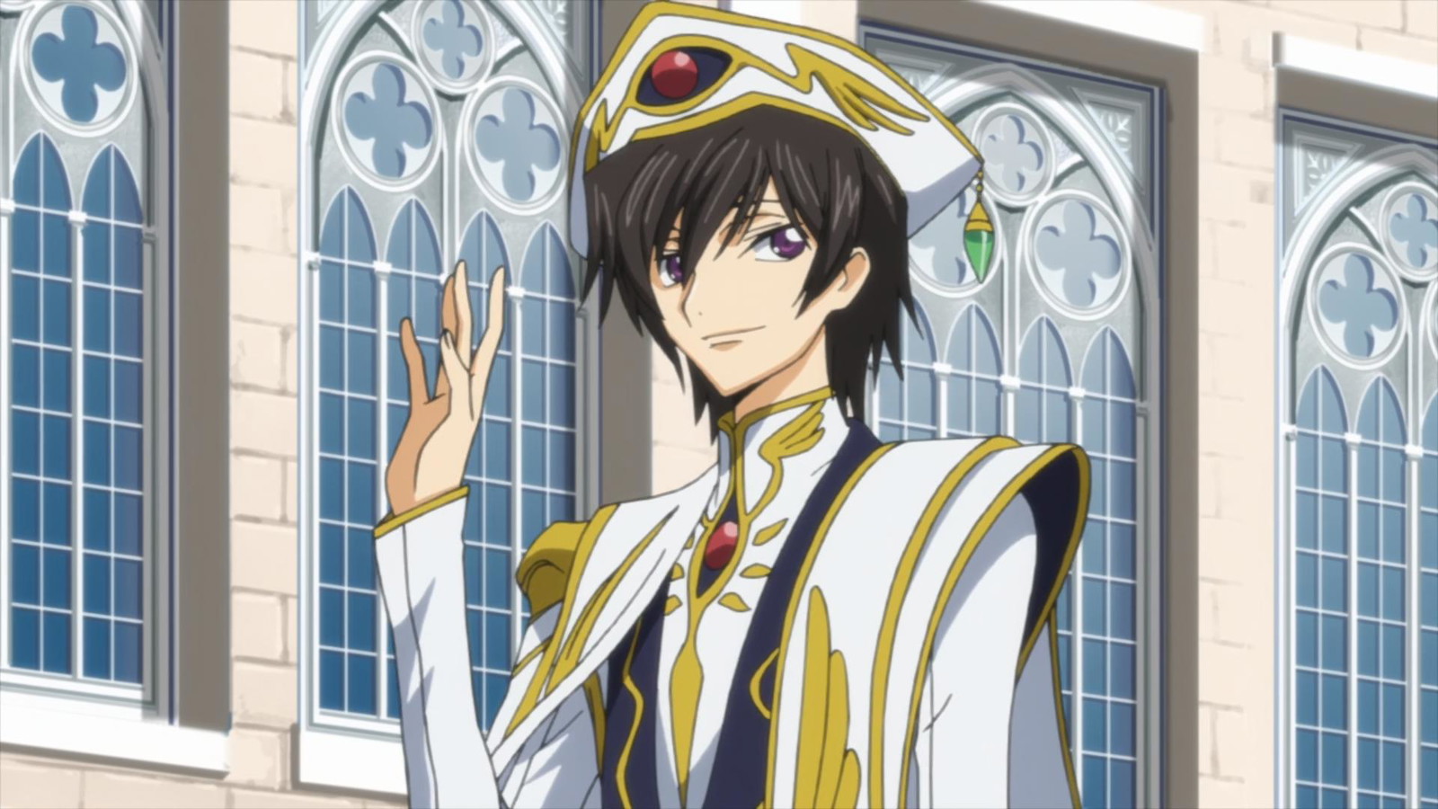 Lelouch becomes Emperor in Code Geass. 