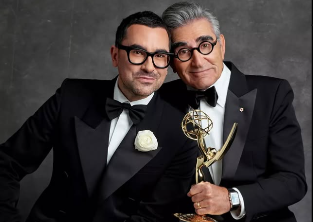 Dan Levy and Eugene Levy, the father-son duo were the co-hosts of last year's Emmy Awards.