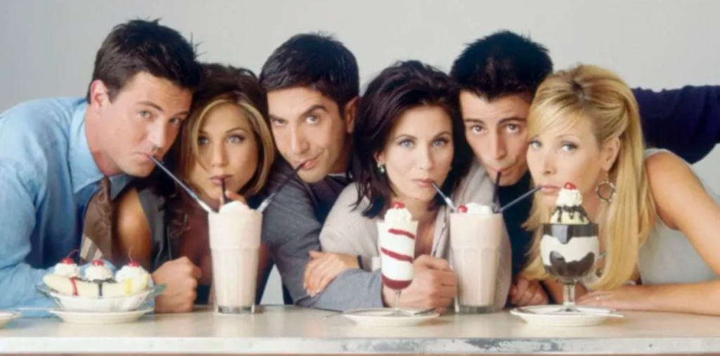 The cast of the show FRIENDS.