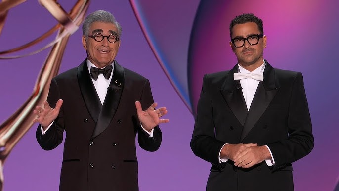 Dan Levy and Eugene Levy, the father-son duo were the co-hosts of last year's Emmy Awards.