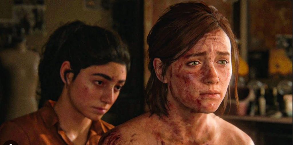 An in-game screenshot from The Last of Us Part II.