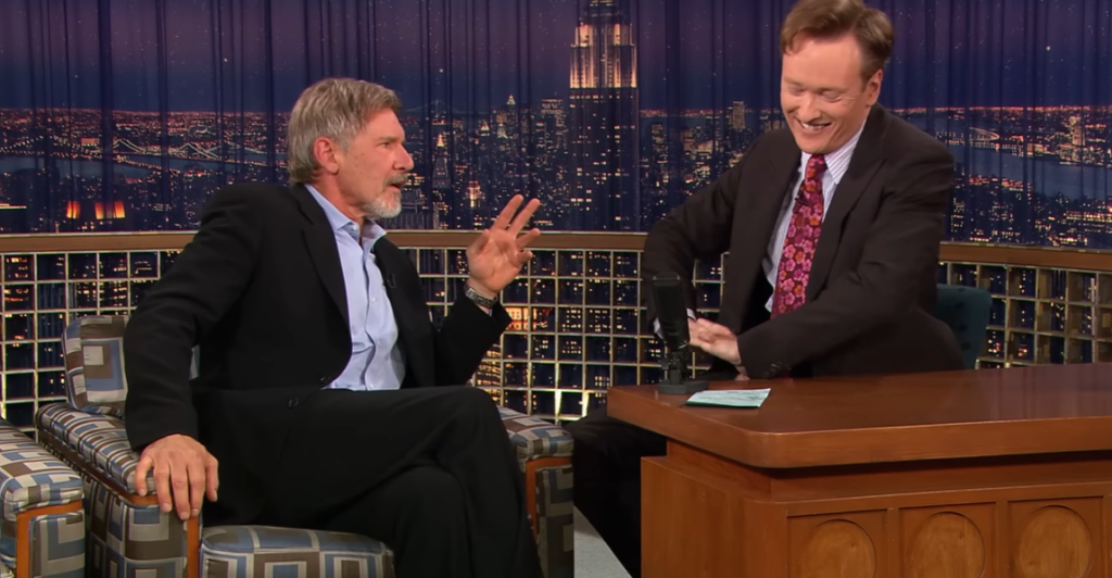 Harrison Ford on Late Night with Conan O'Brien