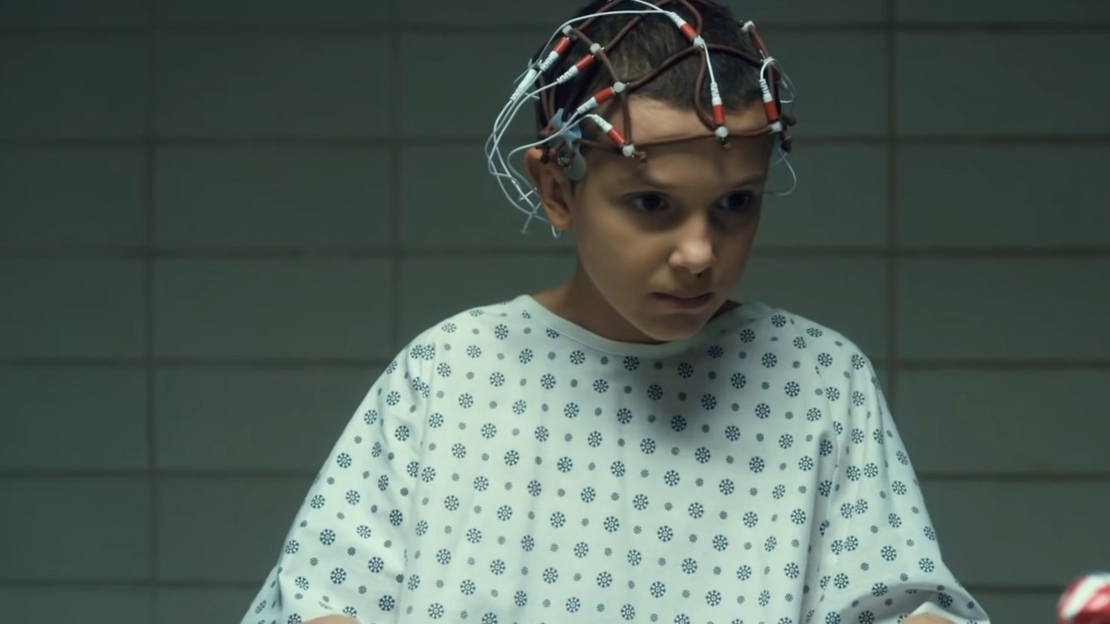 Millie Bobby Brown as Eleven in Stranger Things 