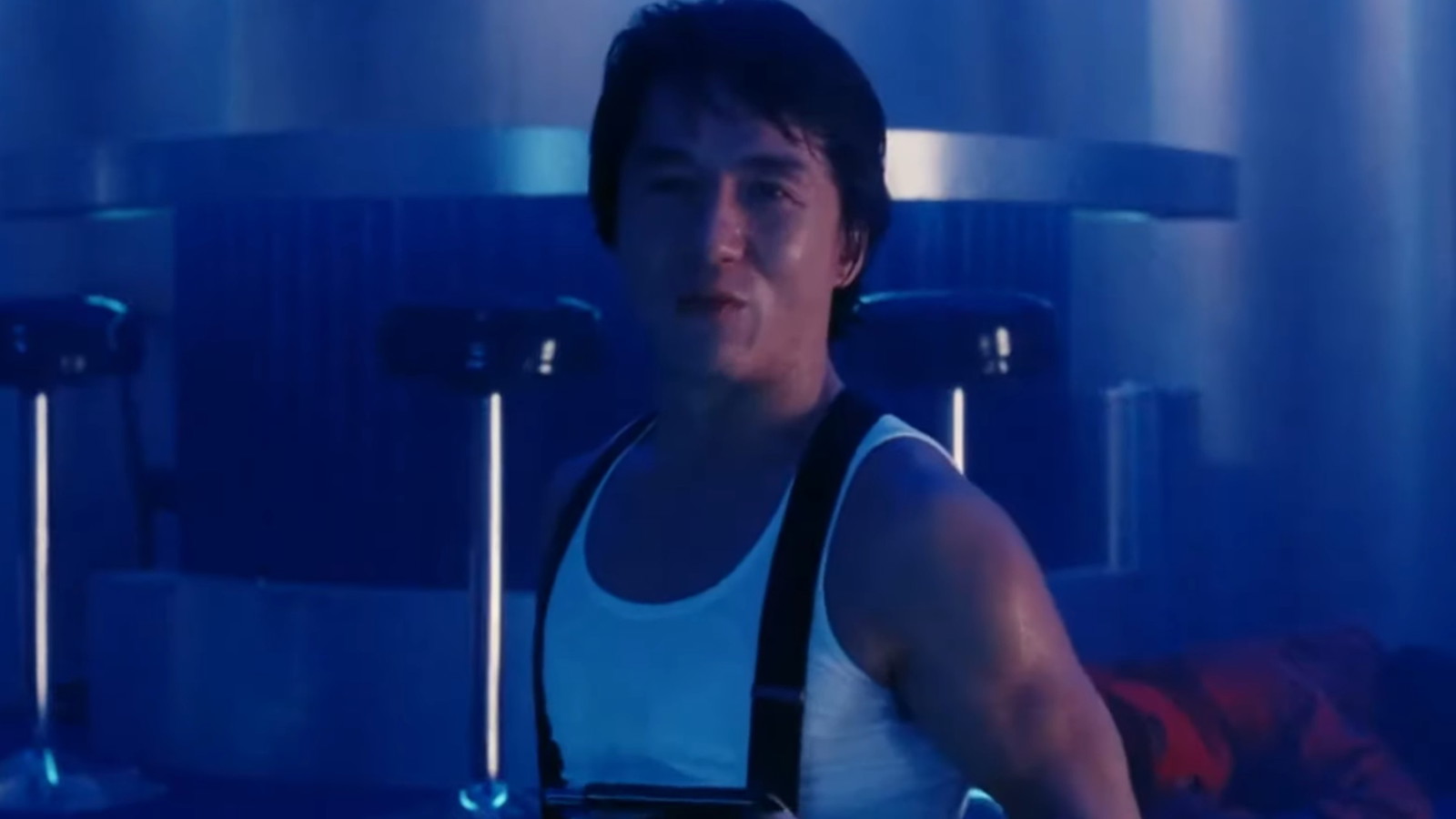 A still from Jackie Chan's final fight in City Hunter