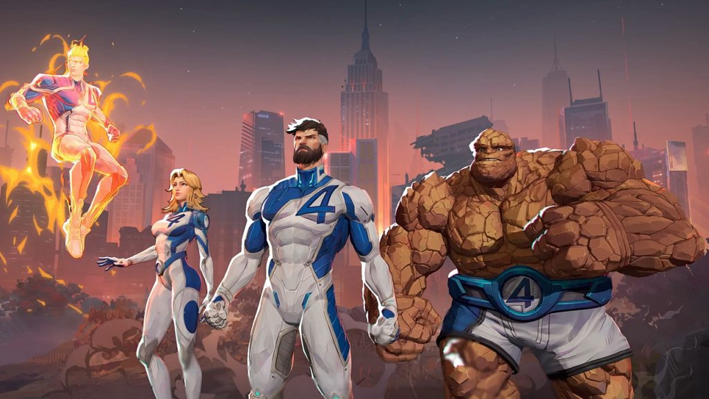 the image shows Fantastic Four in Marvel Rivals 