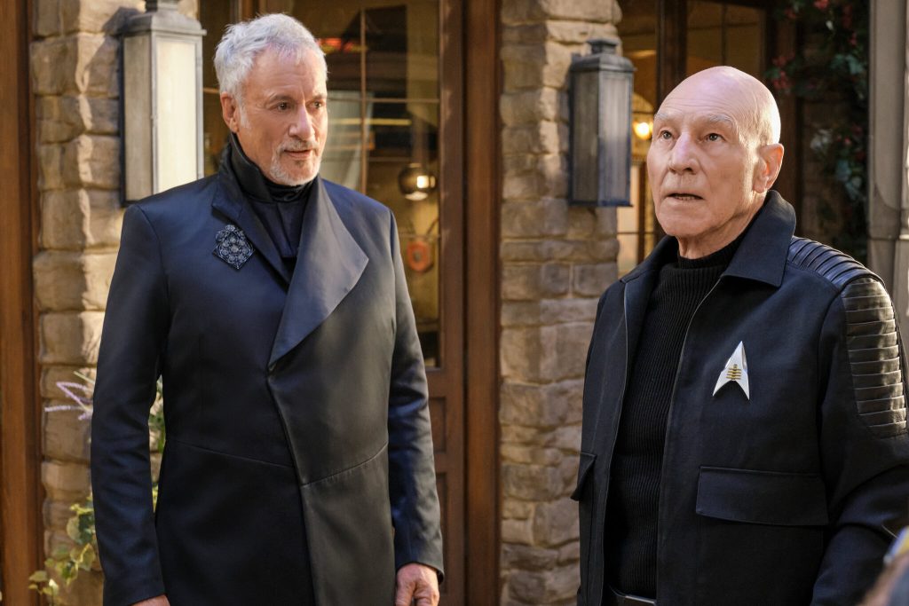 John de Lancie and Sir Patrick Stewart