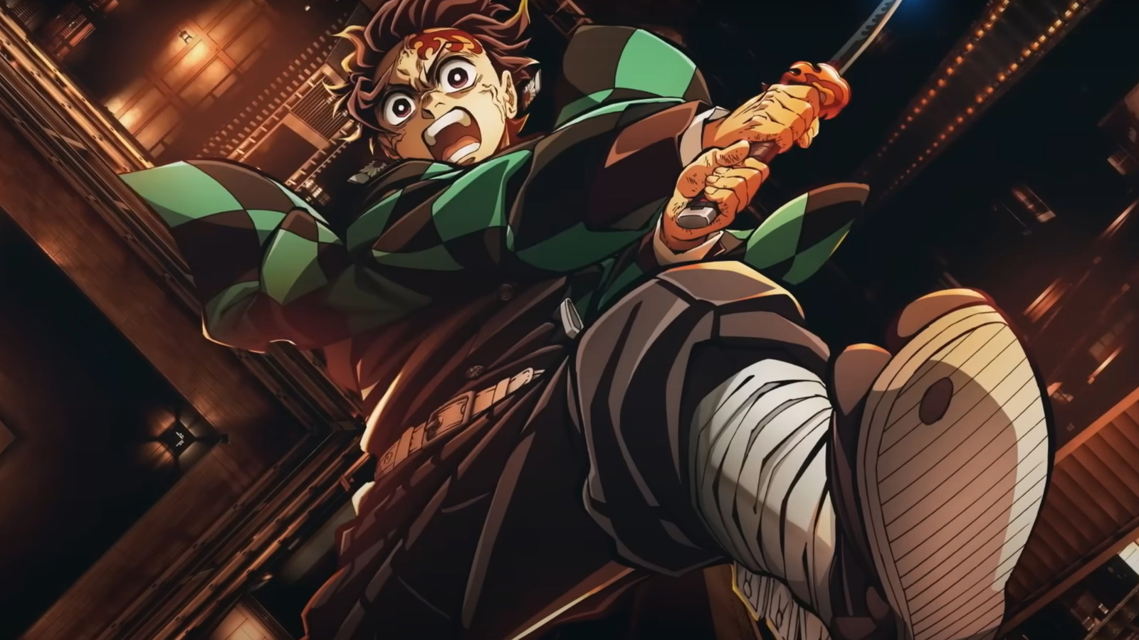 Kamado Tanjiro in Demon Slayer's Infinity Castle anime 