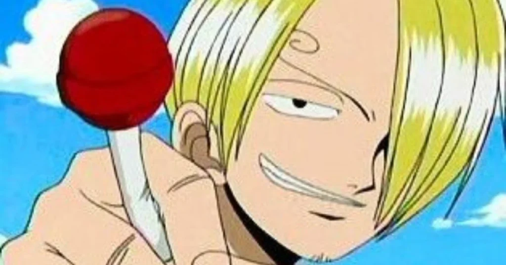 Sanji with a lolipop