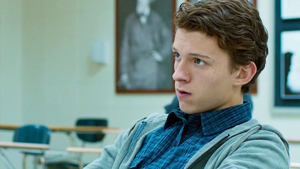 Tom Holland as Peter Parker in the movie Spider-Man: Homecoming